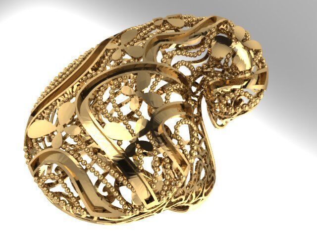 Large selection of rings casting directly 3D print model_23