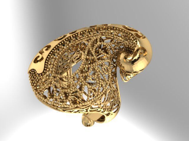 Large selection of rings casting directly 3D print model_27