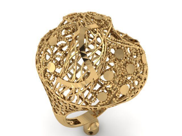 Large selection of rings casting directly 3D print model_64