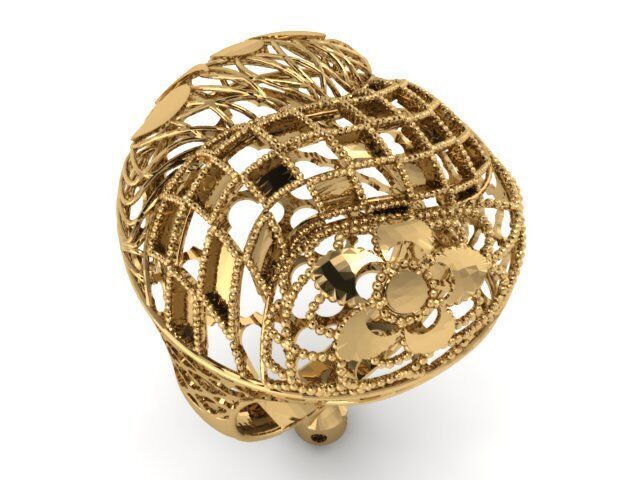 Large selection of rings casting directly 3D print model_67