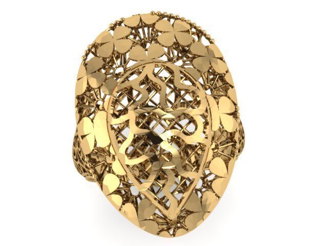 Large selection of rings casting directly 3D print model_147