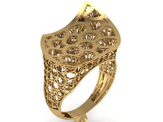 Large selection of rings casting directly 3D print model_70