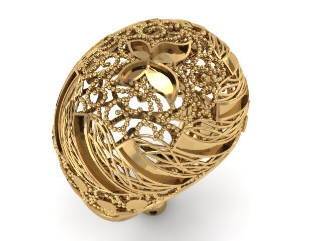 Large selection of rings casting directly 3D print model_54
