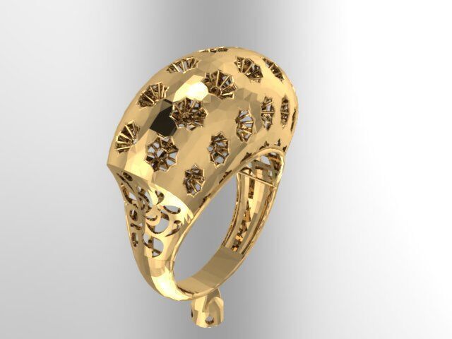 Large selection of rings casting directly 3D print model_111