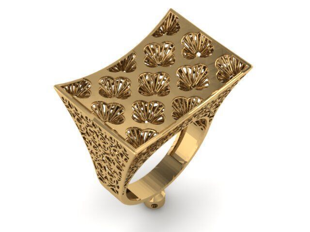 Large selection of rings casting directly 3D print model_69