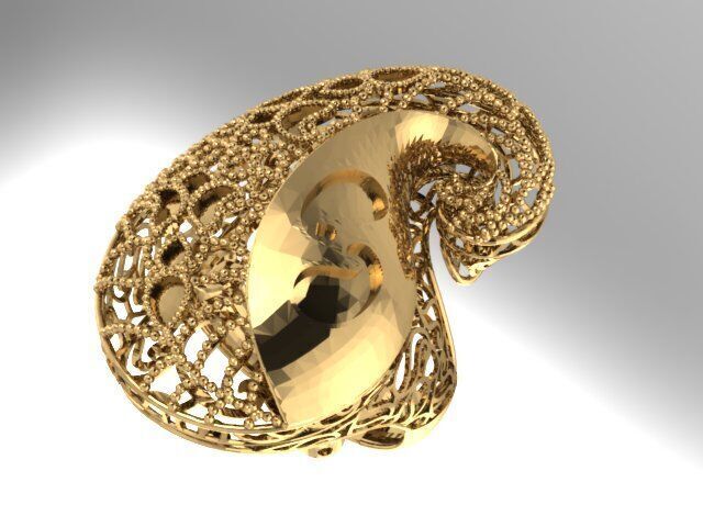 Large selection of rings casting directly 3D print model_30