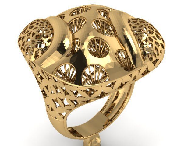Large selection of rings casting directly 3D print model_87