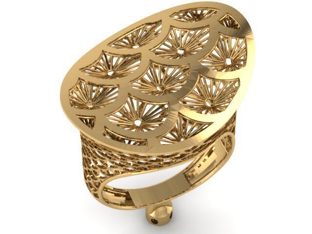 Large selection of rings casting directly 3D print model_61