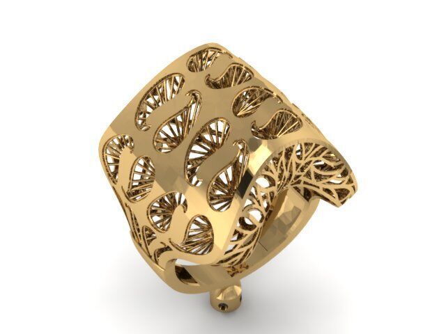 Large selection of rings casting directly 3D print model_80