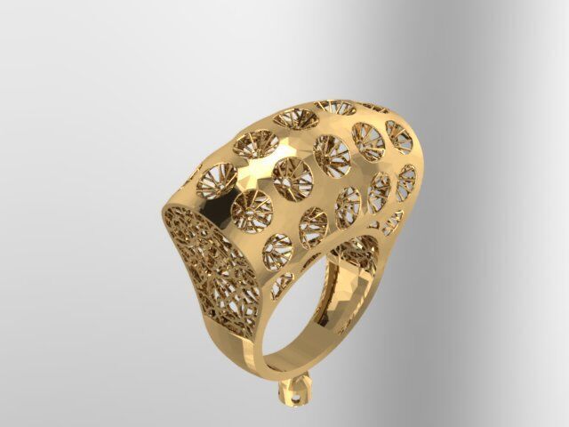 Large selection of rings casting directly 3D print model_112