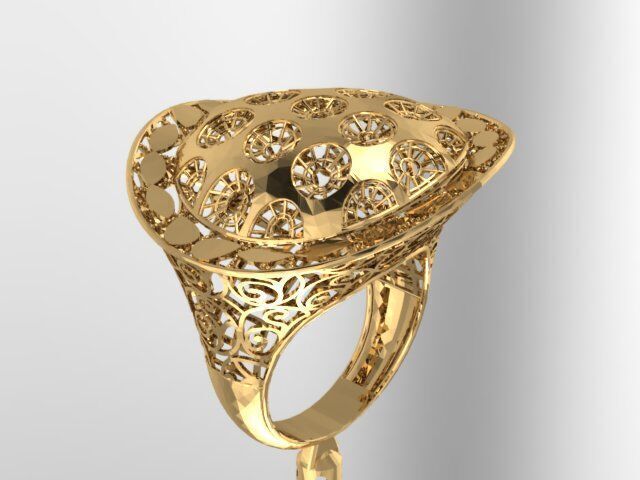 Large selection of rings casting directly 3D print model_105