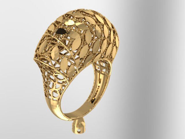 Large selection of rings casting directly 3D print model_9