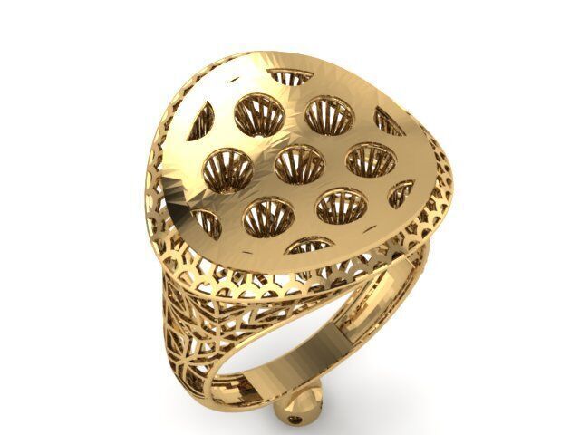 Large selection of rings casting directly 3D print model_77