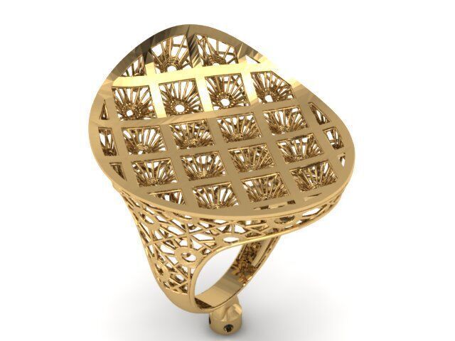 Large selection of rings casting directly 3D print model_55