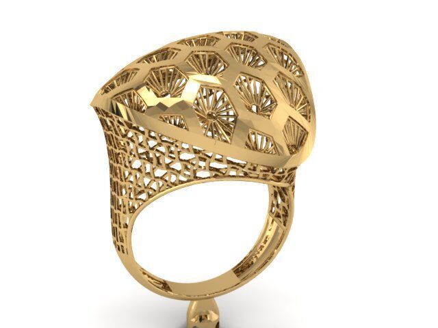 Large selection of rings casting directly 3D print model_58