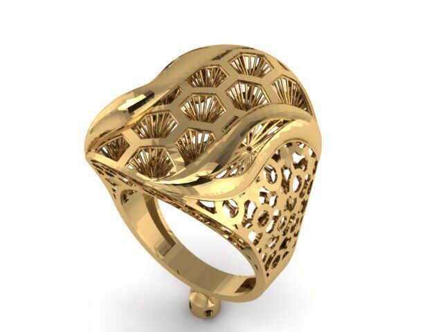 Large selection of rings casting directly 3D print model_90