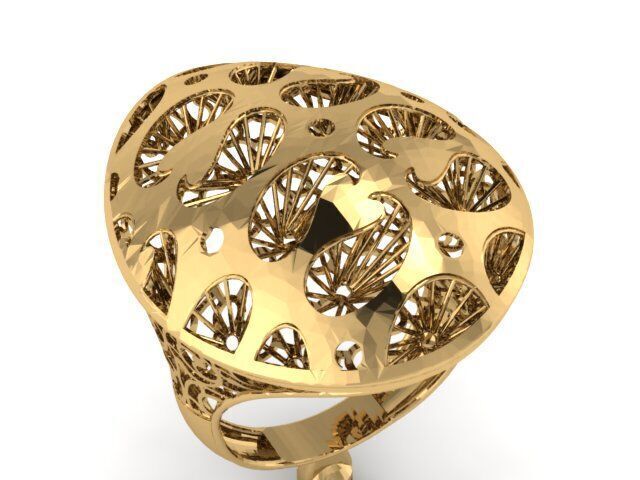 Large selection of rings casting directly 3D print model_78