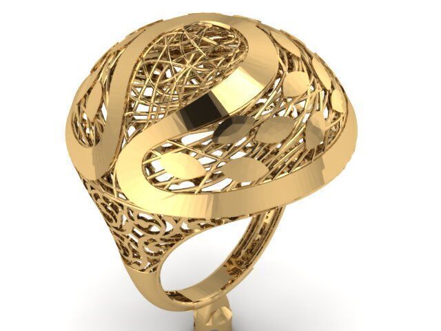 Large selection of rings casting directly 3D print model_97