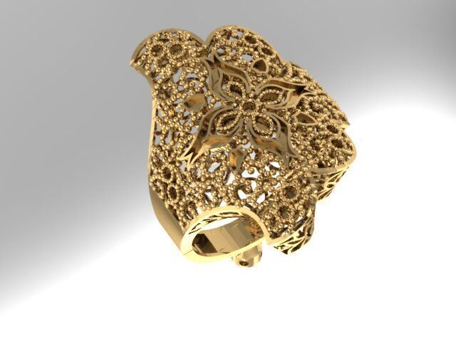 Large selection of rings casting directly 3D print model_37
