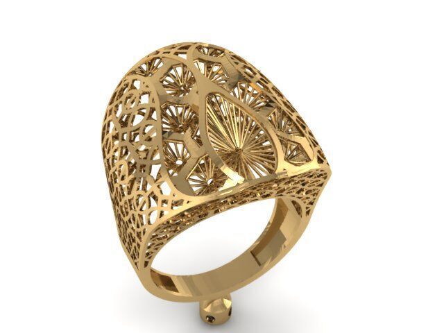 Large selection of rings casting directly 3D print model_92