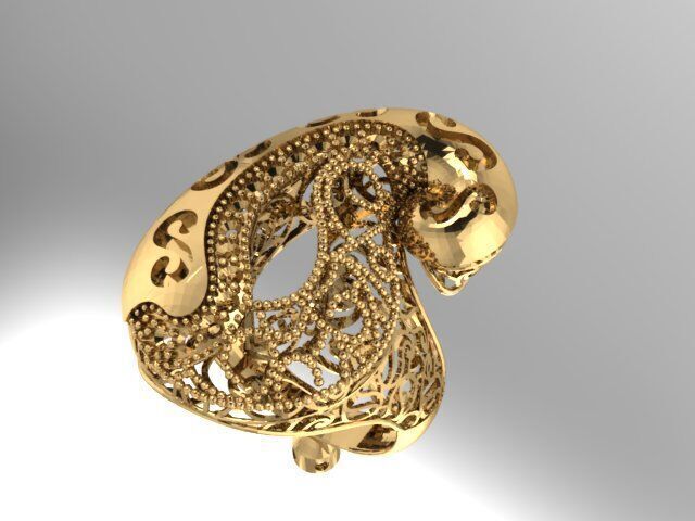 Large selection of rings casting directly 3D print model_28