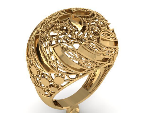 Large selection of rings casting directly 3D print model_149