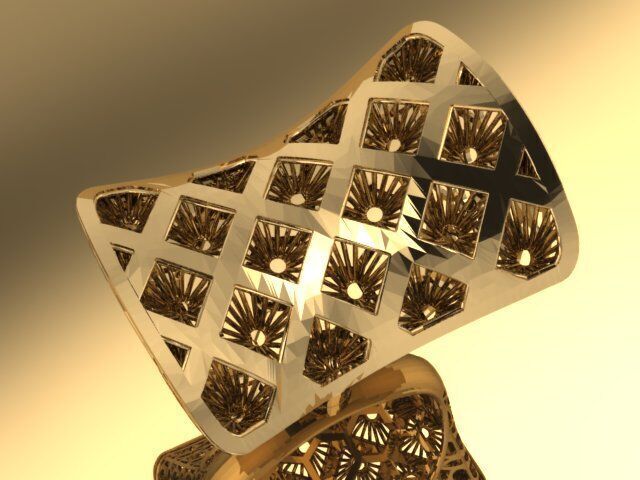 Large selection of rings casting directly 3D print model_74