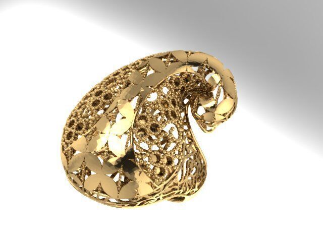 Large selection of rings casting directly 3D print model_29