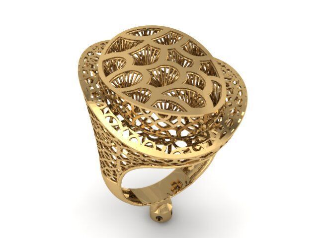Large selection of rings casting directly 3D print model_81