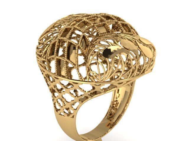 Large selection of rings casting directly 3D print model_66
