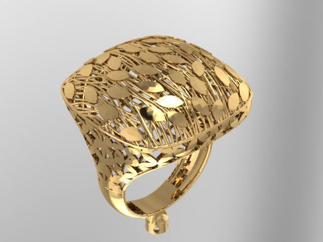 Large selection of rings casting directly 3D print model_4