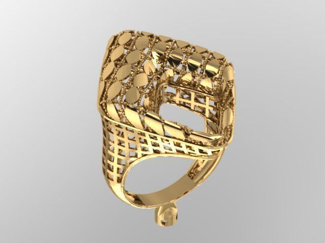 Large selection of rings casting directly 3D print model_8