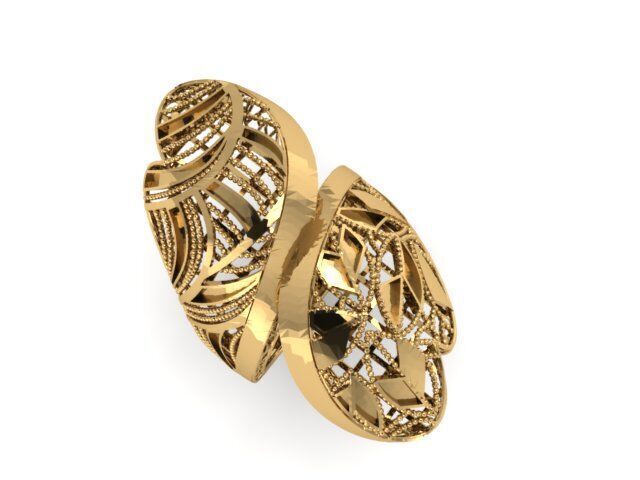 Large selection of rings casting directly 3D print model_53