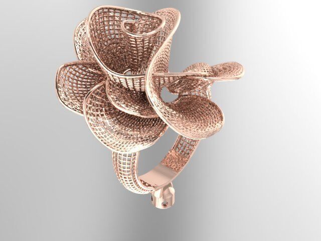 Large selection of rings casting directly 3D print model_138