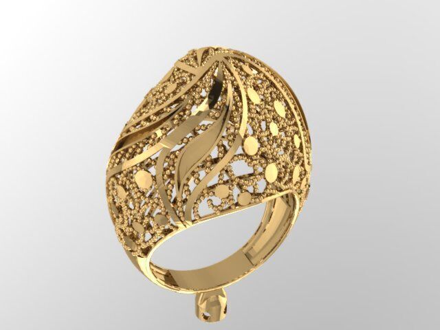 Large selection of rings casting directly 3D print model_46