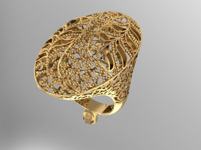 Large selection of rings casting directly 3D print model_34