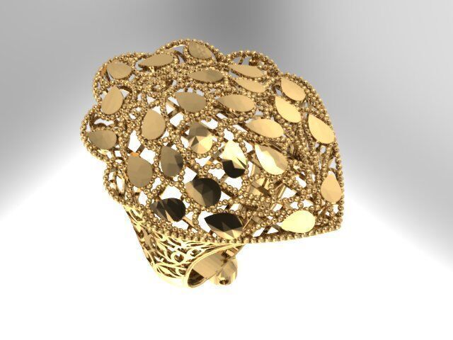 Large selection of rings casting directly 3D print model_13