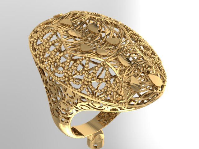 Large selection of rings casting directly 3D print model_47