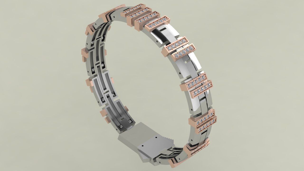 Bracelet Baraka 3D print model_4