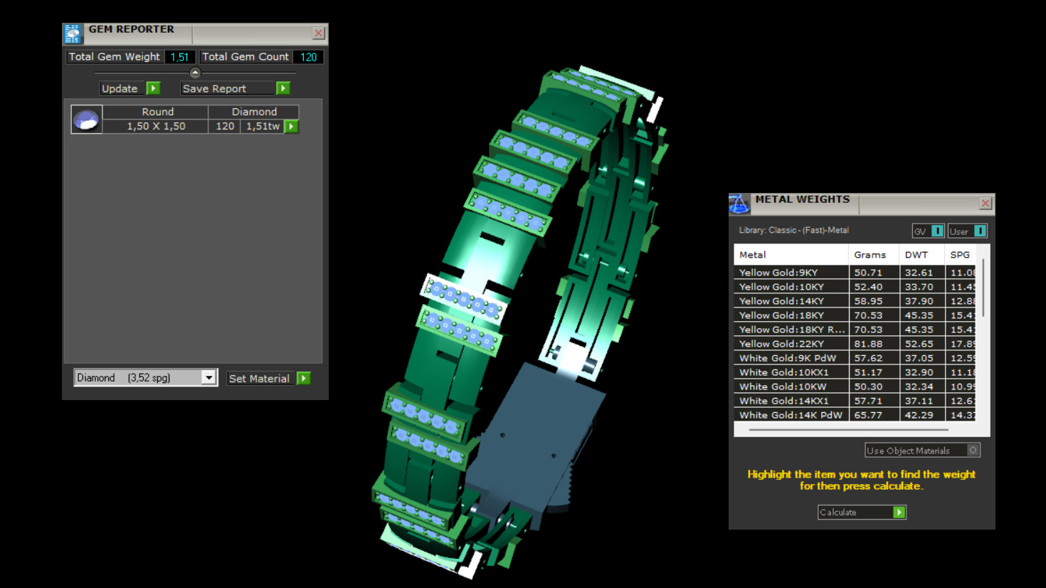 Bracelet Baraka 3D print model_14