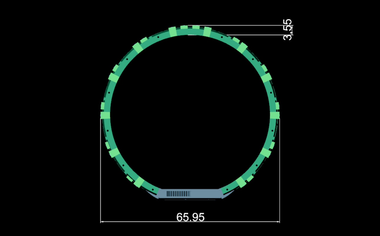 Bracelet Baraka 3D print model_9