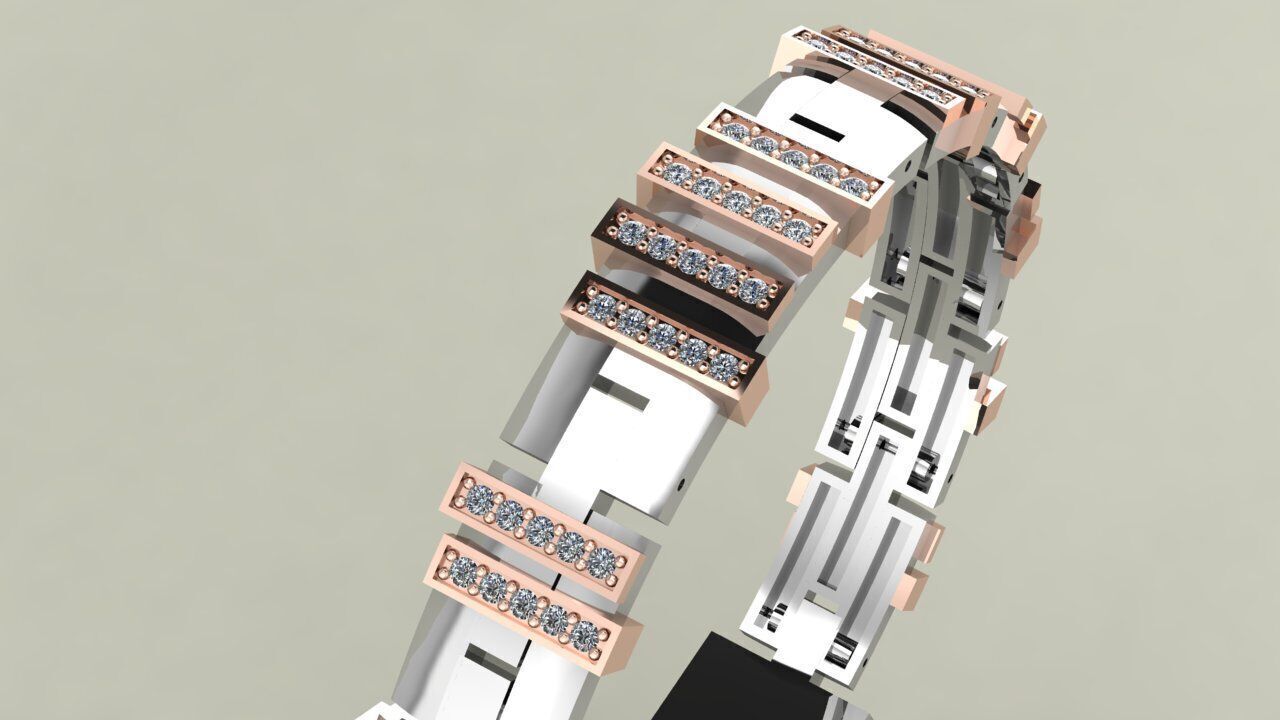 Bracelet Baraka 3D print model_2