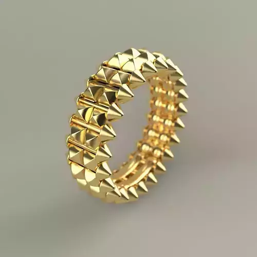 Clash Ring Double Row 19 Size 3D print model