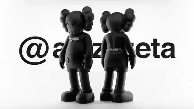 Kaws Off White Companion 4 Textured Low-poly 3D model