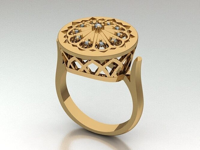 Unique Style Ring 3D Model-3D Print Model 3D print model