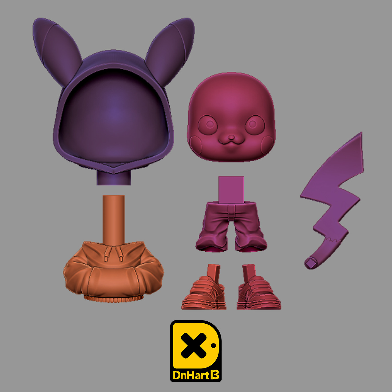 MiniPrint R015 - Pikahood 3D print model_3