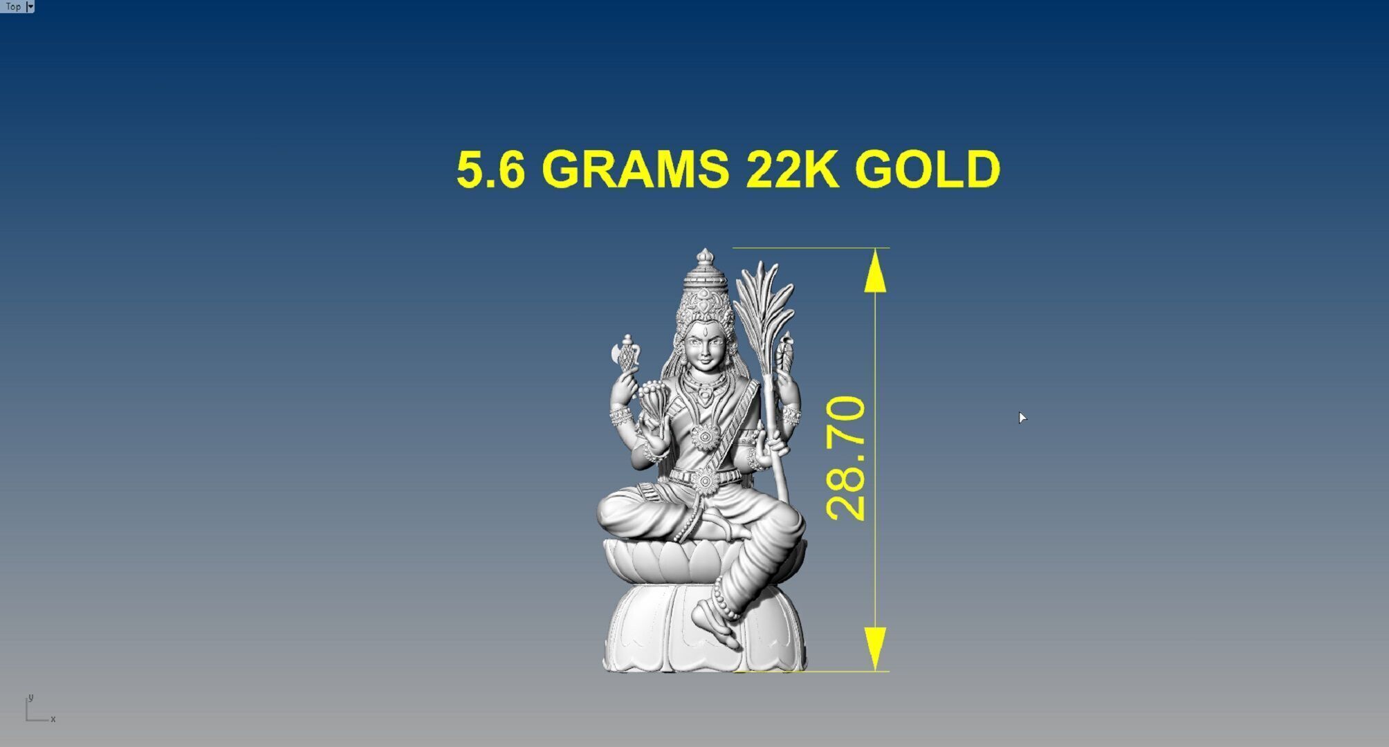 LALITHA DEVI GOLD PENDENT 3D print model_8