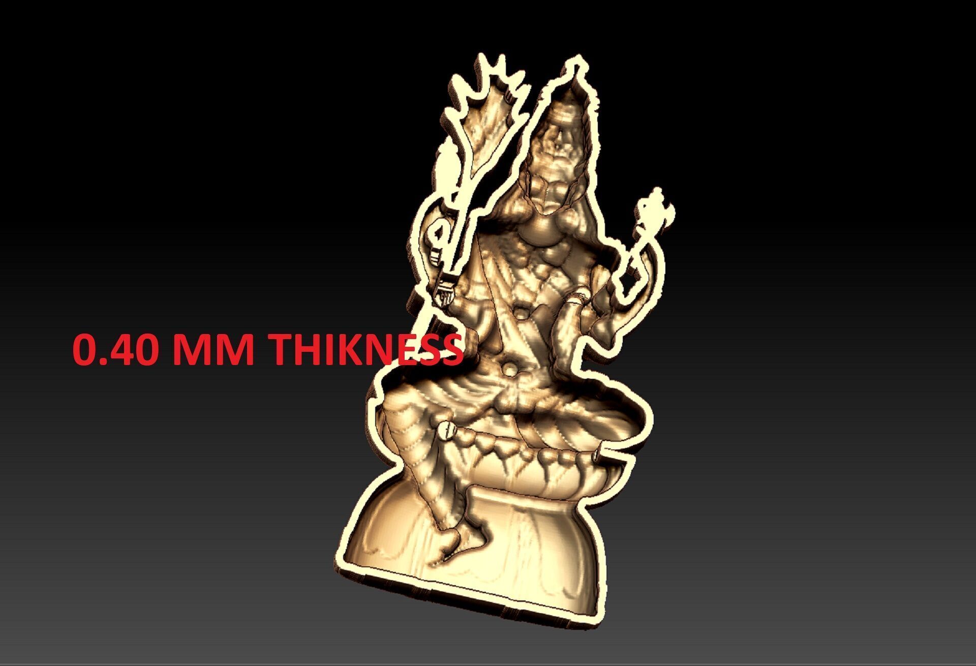 LALITHA DEVI GOLD PENDENT 3D print model_6