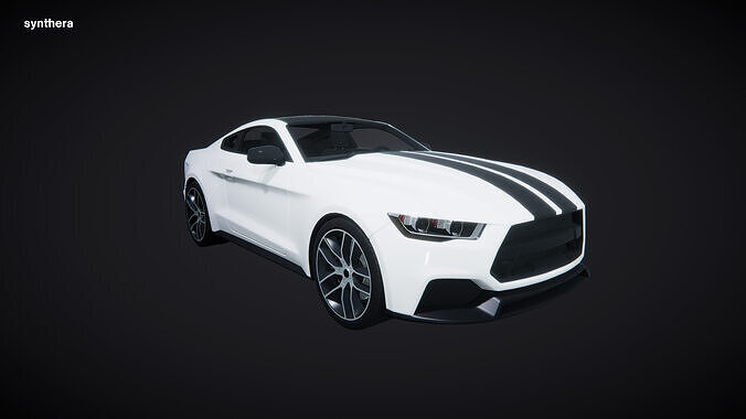 Car Muscle Coupe 01 Active 3D model