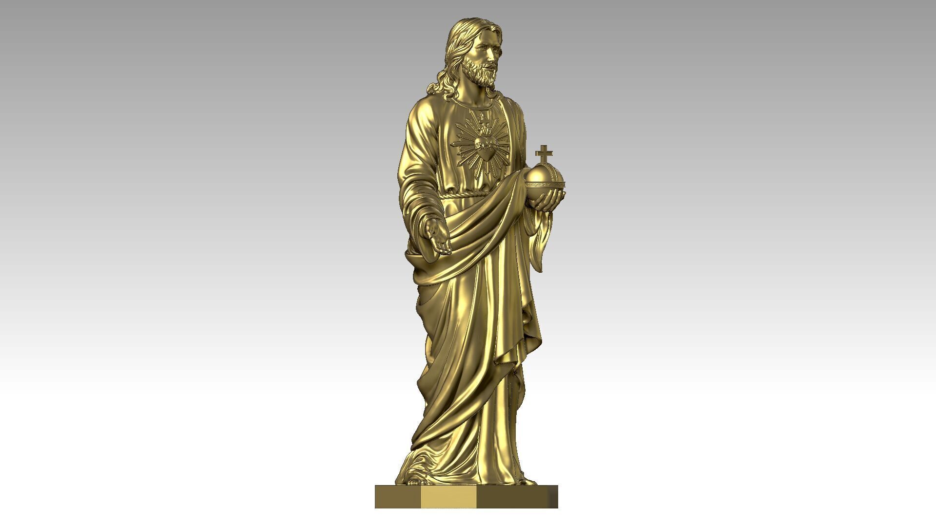 Heart of Jesus - Source of all Consolation 3D print model_7